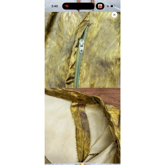 Vintage 60s handmade mid century chartreuse green sheath dress small Med Pinup - Picture 4 of 7